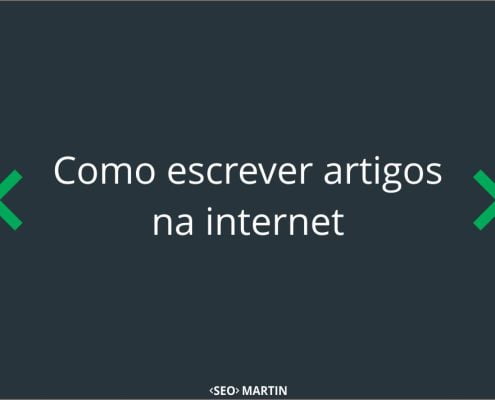Como escrever artigos na internet