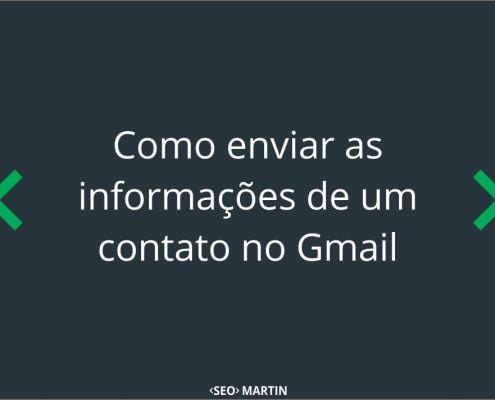 Como enviar as informações de um contato no Gmail