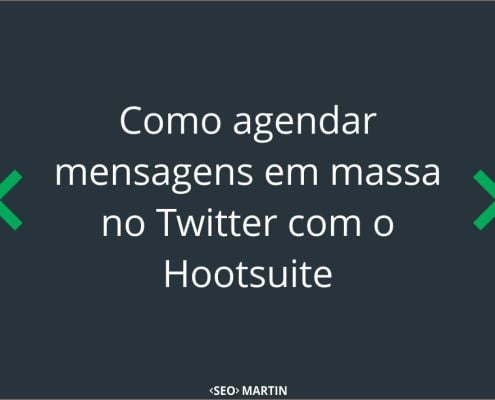 Como agendar mensagens em massa no Twitter com o Hootsuite