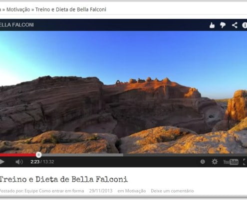 vídeo do youtube incorporado no wordpress