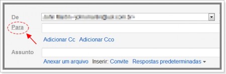 Selecionar Destinatários no Gmail