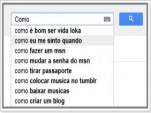 Imagem do Instant Search em uso