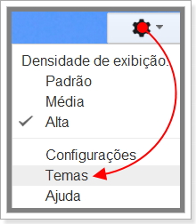 Entre nas configurações de temas do Gmail