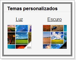 Temas personalizados do Gmail