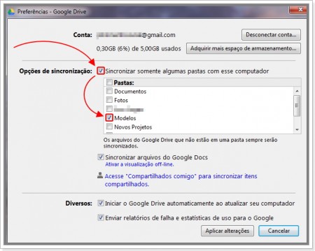 Como sincronizar o Google Drive com pastas do seu computador