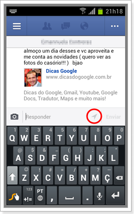 Como reativar localizacao do facebook para Android