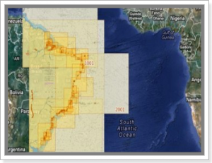 Mapas dos oceanos para navegação em Google Maps