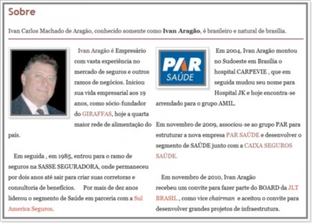 Imagem da página sobre do modelo de site pessoal