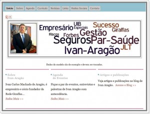 Imagem do site pessoal de Ivan Aragão