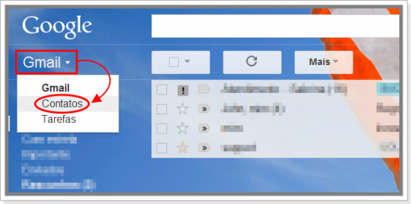 Contatos do Gmail