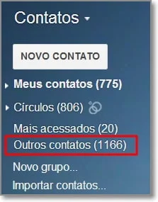 Outros Contatos do Gmail