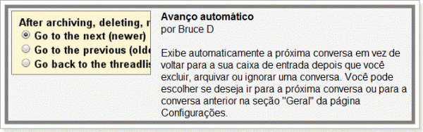 Lab Avanço automático