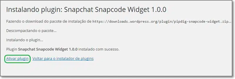 Ativar Snapchat Snapcode Widget