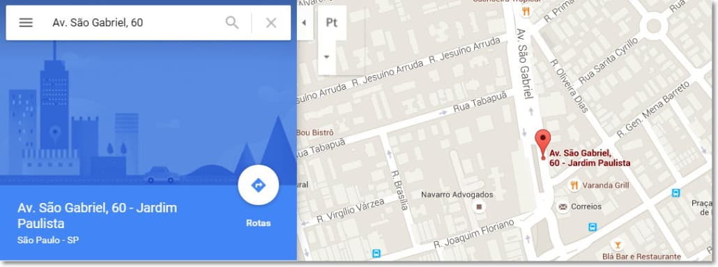 localizar endereço de seu negócio no maps