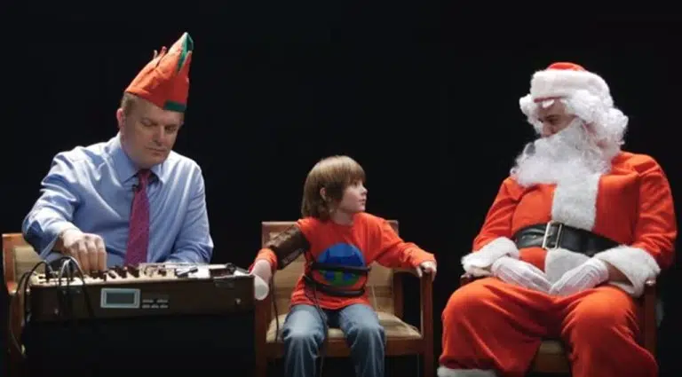 Papai Noel e detector de mentiras