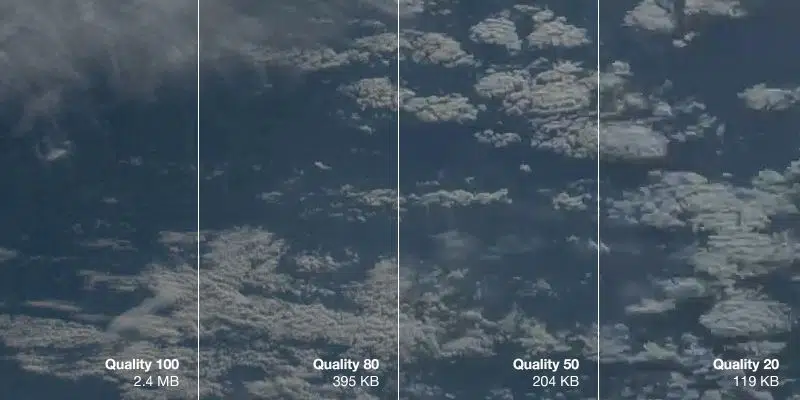 Comparativo Qualidade Imagens