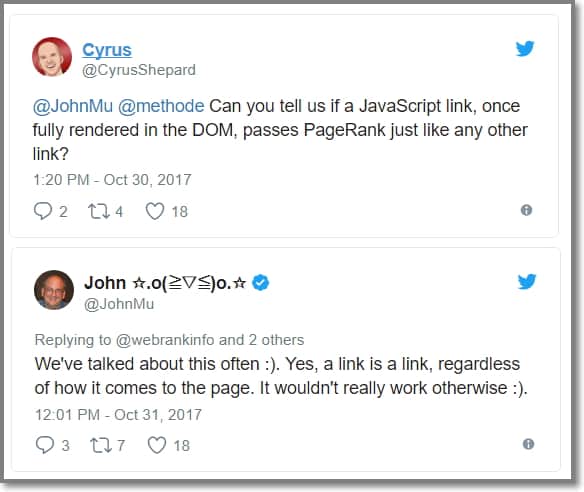 Google afirma que links javascripts podem transferir autoridade