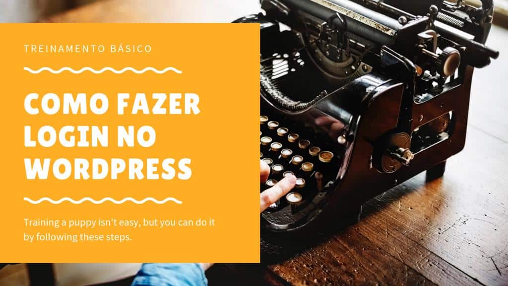 Como fazer login no wordpress