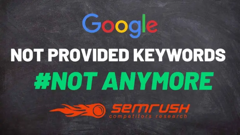 Como identificar Not Provided Keywords com Semrush
