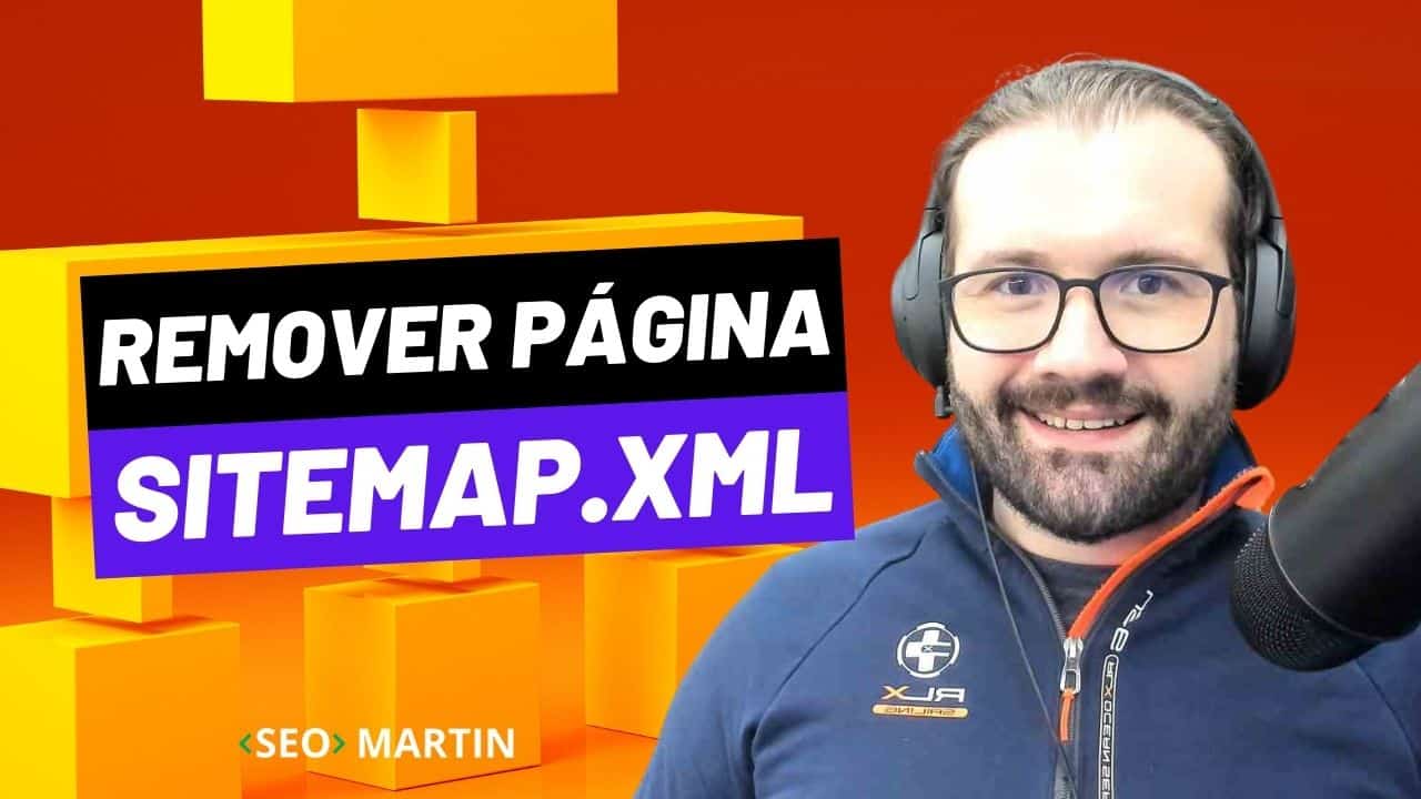 martin explica como remover página do sitemap