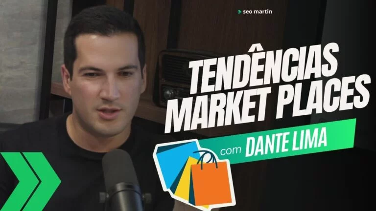 Dante Lima em podcast falando sobre Market Place Amazon e MercadoLivre