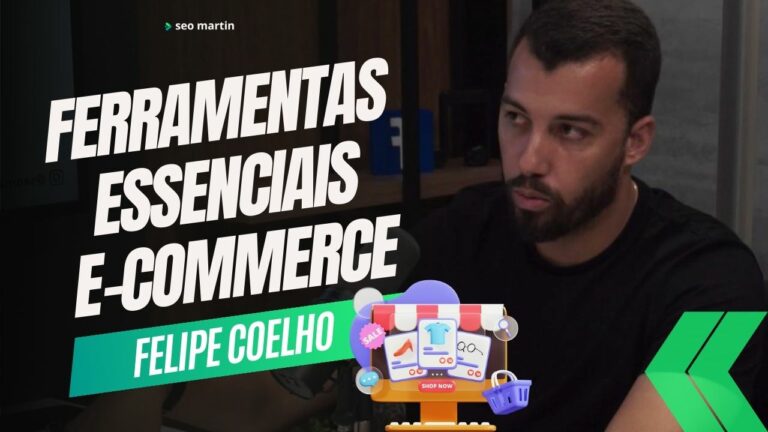 Felipe Coelho em podcast falando sobre ferramentas essenciais para o e-commerce
