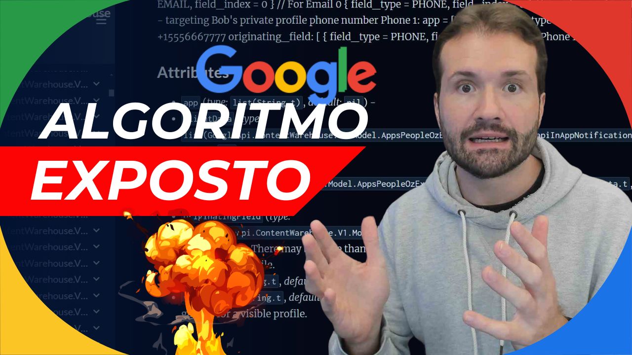 martin com imagem de uma explosão representando o vazamento do algoritimo do google