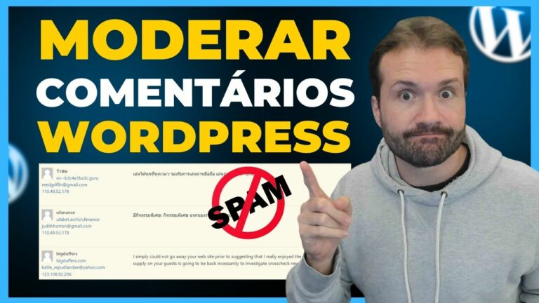 martin na frente de um lista de spam do wordpress