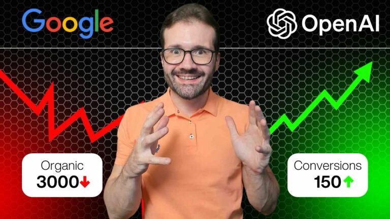 martin na frente de gráficos de queda orgânica no google