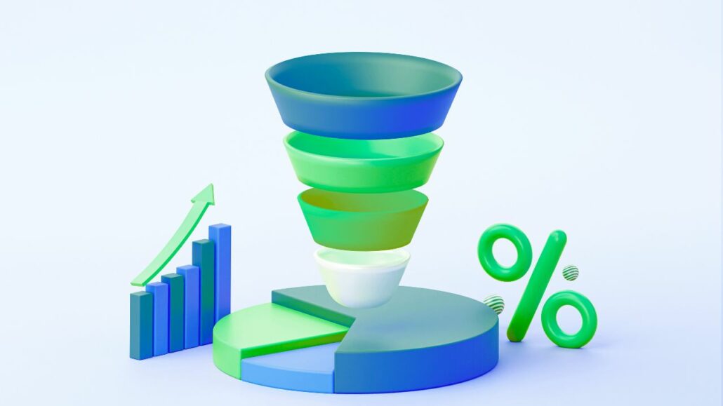 imagem exemplificando funil de marketing